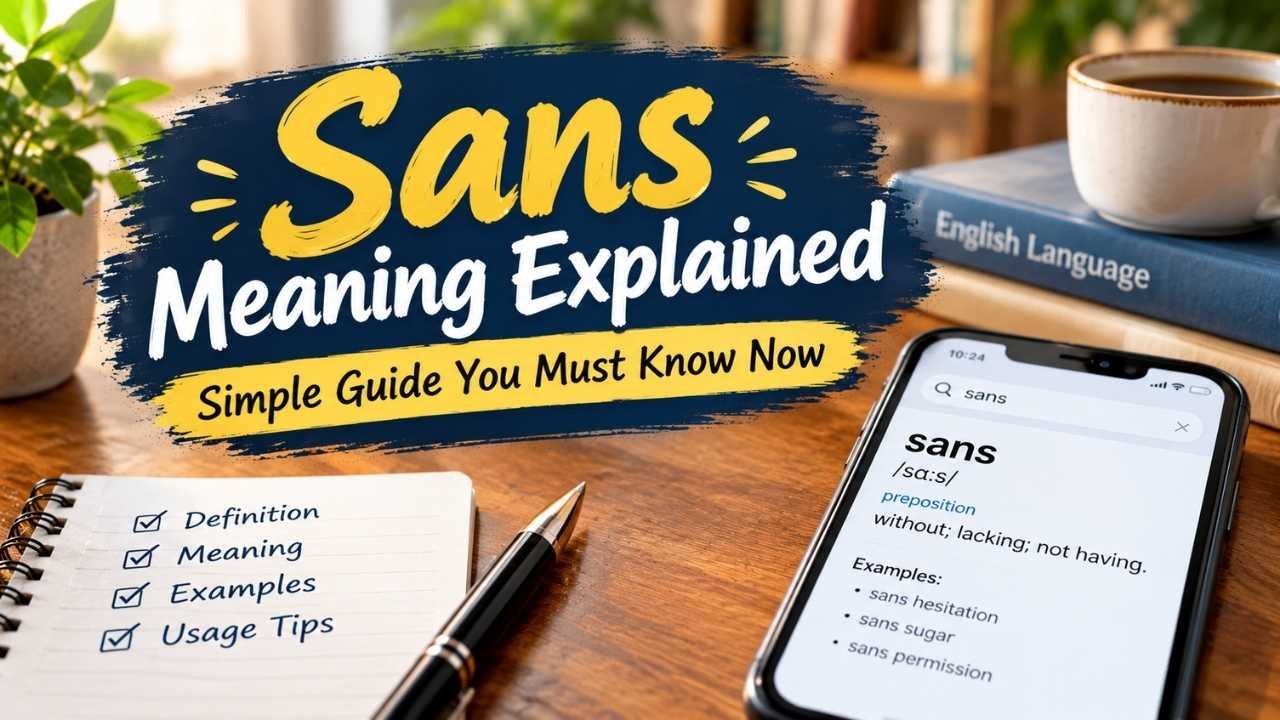 Sans meaning is simple, but many people are unsure how and when to use it correctly. 